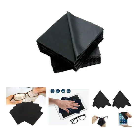 100 Unidades Paños Microfibra Para Limpiar Lentes 15 X 15 Cm