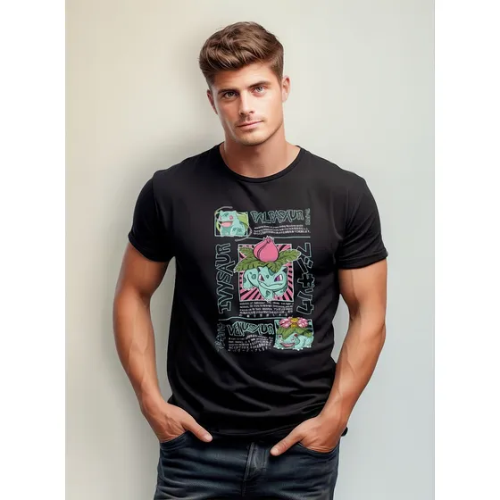 Playera Bulbasour Evolucion Pokemon Japon