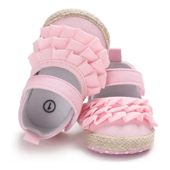Sandalias Zapatos Bebe Niña Suela Blanda Recién Nacidas Rn