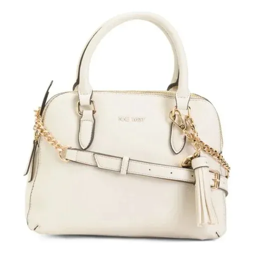Nine West Cartera Color Hueso Brie 3 Compartimientos Cruzada