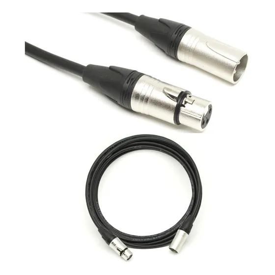 Cabo Dmx 110 Ohms Para Iluminação Com 5 M Profissional