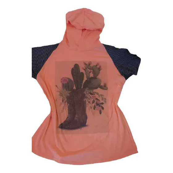 Remera Estampa Con Capucha Ml