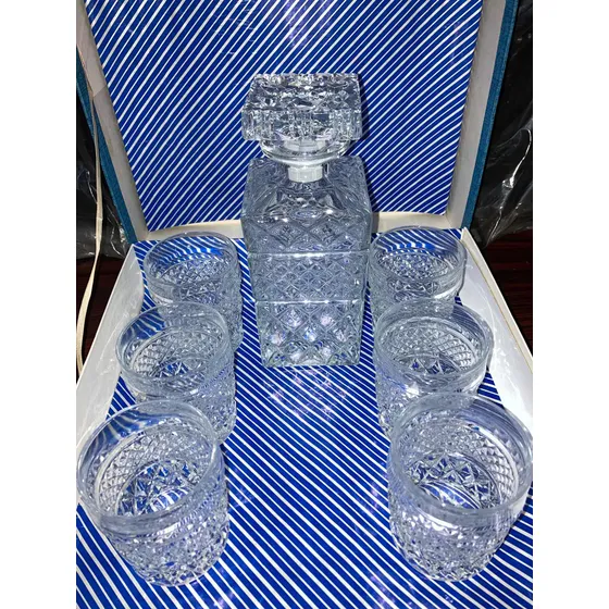 Bohemia Juego De Licorera Y 6 Vasos Whisky