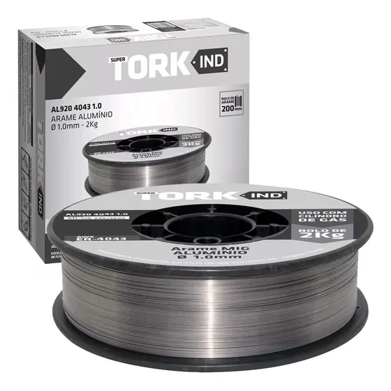 Arame Solda Mig 1,0mm Alumínio 2kg C/ Gás Super Tork