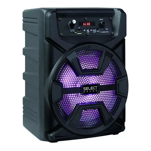 Bafle Amplificado 8 Select Sound Hero Tws Bluetooth 2500w Color Negro