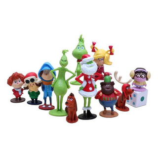 12 Minifiguras De Acción Del Grinch Navideño, Muñecos Y Jugu 12 Minifiguras De Acción Del Grinch Navideño, Muñecos Y Jugu