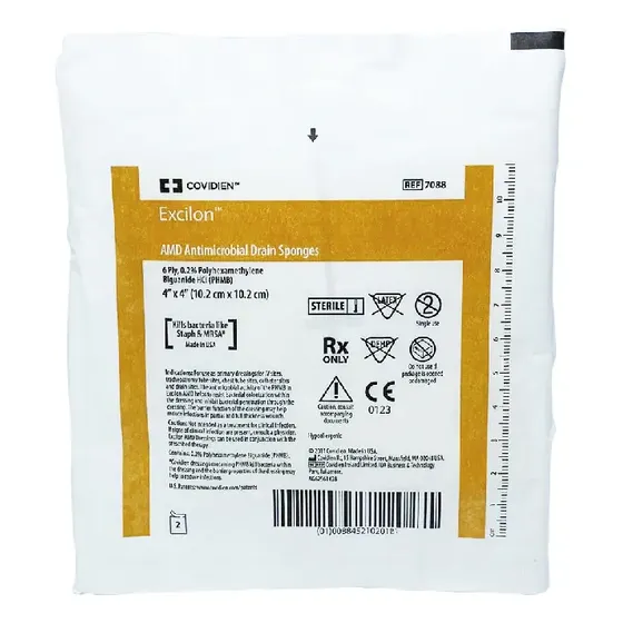 Curativo Traqueo Excilon Amd Compressa 10x10 15 Envelopes