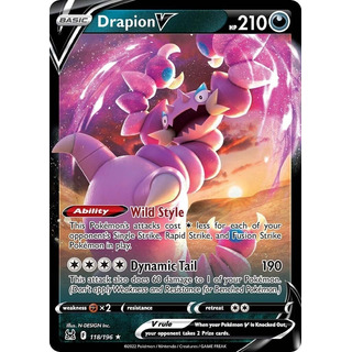 Drapion V Foil Original Con Proteccion Especial Pokemon Drapion V Foil Original Con Proteccion Especial Pokemon