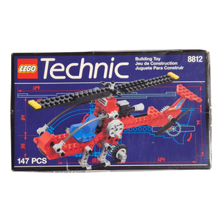 Set Construcción Lego Technic Helicoptero Hawk 8812 Caja Mal Set Construcción Lego Technic Helicoptero Hawk 8812 Caja Mal