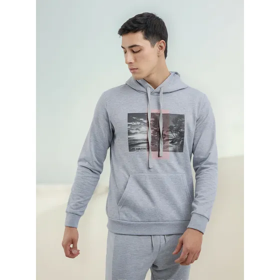 Hoodie Hombre Ostu  Gris Poliéster 60060167-1258