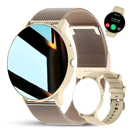 Smartwatch A Prova D'água Mede Pressão Arterial Gps Mulher