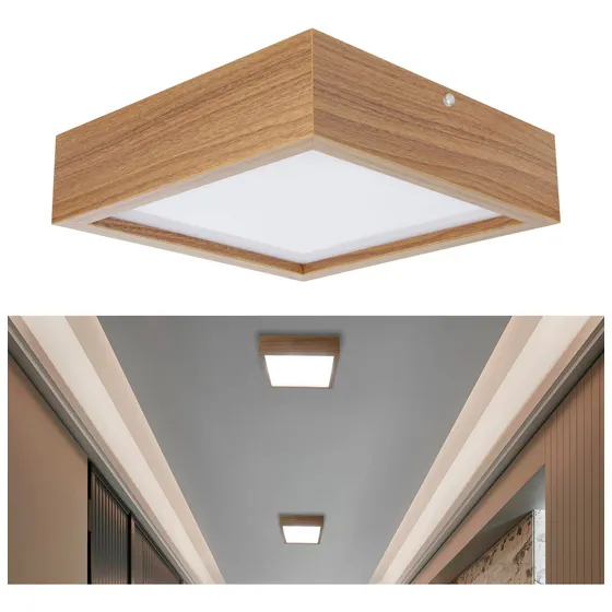 Plafon Clean Madeira Plxm042 Luminalux 30x30 Casa Mdf Bivolt