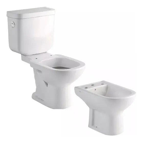 Combo Bari Ferrum Bidet + Inodoro Largo + Deposito Dual