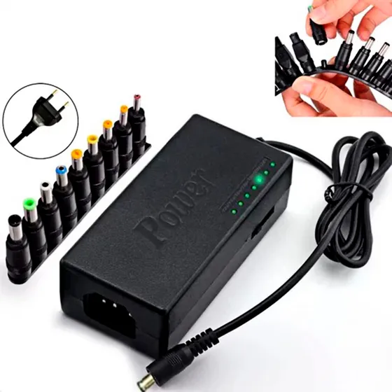 Fonte Universal Notebook 12-24v 120w 8 Conectores Inova Cor Preto