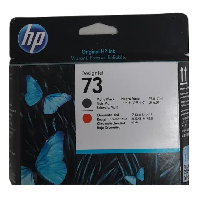 Tinta 73 Hp Original Negro Mate Rojo Cromatico Cd949a 