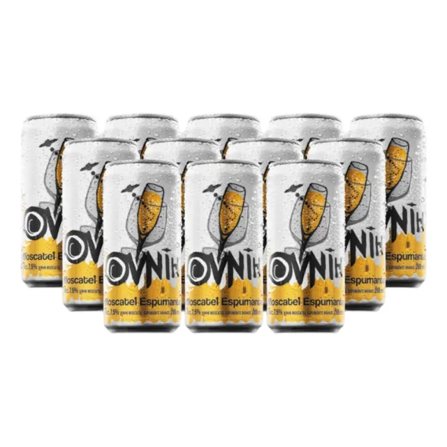 Espumante Em Lata Ovnih Moscatel 269ml/ Cx 12 Un.