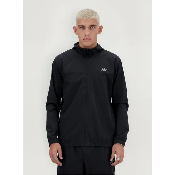 Campera New Balance De Hombre - Woven Full Zip - Mj41018bk