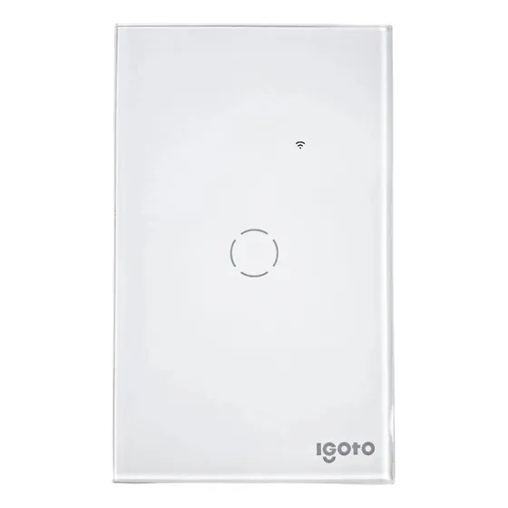Interruptor Táctil Inteligente Sencillo Blanco Igoto