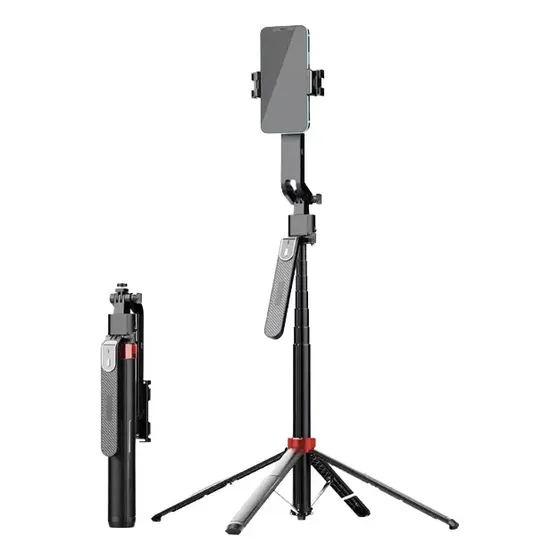 Selfie Stick Con Seguimiento Y Estabilizador 1.80m Tripode Color Negro | Cuotas sin interés