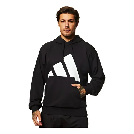 Moletom Masculino Essentials Big Logo adidas M Preto E Branco Liso