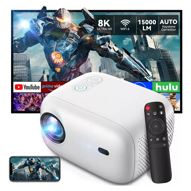 Proyector Profesional 8k Mini Android Wifi Led 15000 Lm 1080