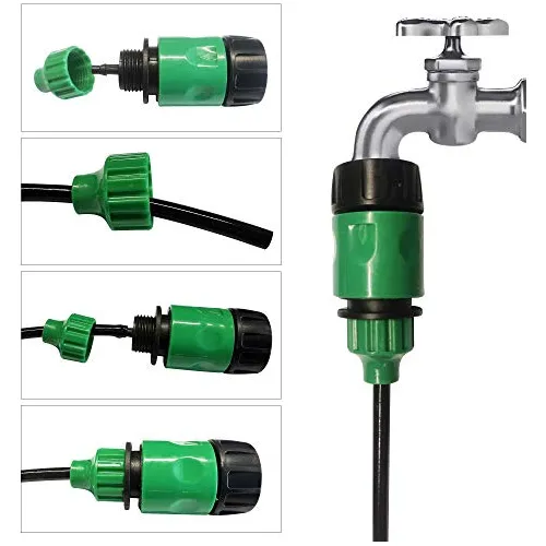 Optimisland Kit Riego Goteo Jardin 50 Pie Tubo Distribucion