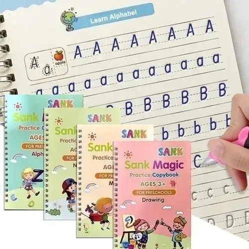 Yy Caderno De Caligrafia Reutilizável Sank Magic