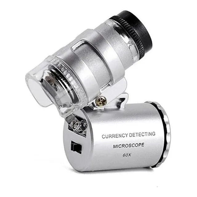 Microscopio Lupa 60 X Luz Led Cultivo Ver Tricomas Flores