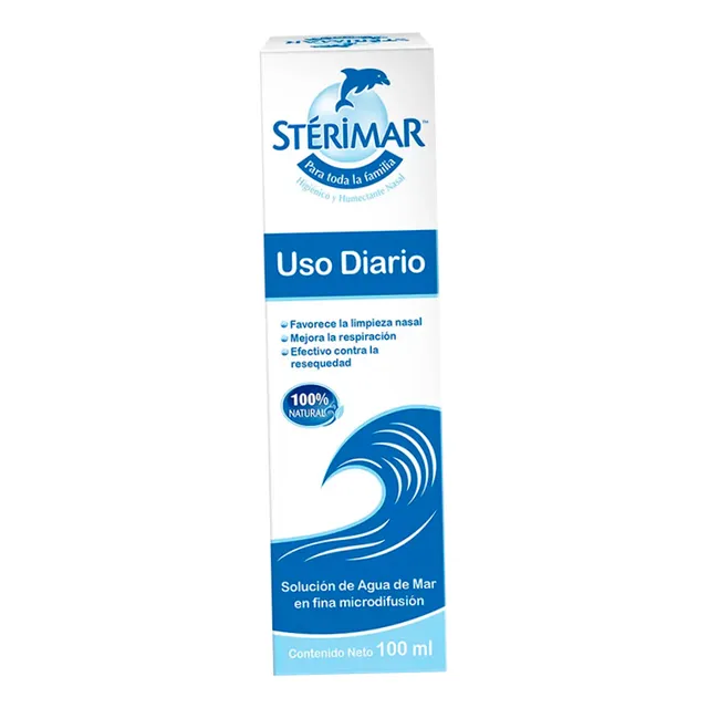 Solución Humidificante Nasal En Spray Stérimar 100 Ml
