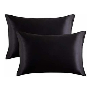 Fundas Para Almohada Bedsure De Saten King Size Seda Negra Fundas Para Almohada Bedsure De Saten King Size Seda Negra