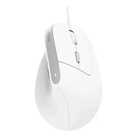 Mouse Trust Bayo Ii Alámbrico Diseño Vertical Blanco