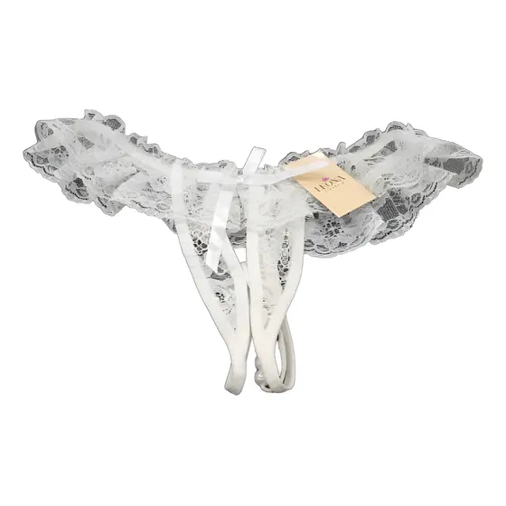 3 Hilo De Encaje Sexy Con Perlas Decorativas