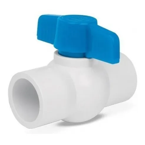 Llave De Paso Válvula De Bola 3/4 Pulgada Pvc Para Pegar