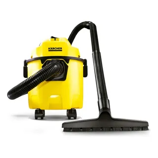 Aspirador De Pó E Água Kärcher Wdl 1 1500w Tanque 10l Alcance De 7,5m Filtro Lavável E Função Soprador Amarelo 127v
