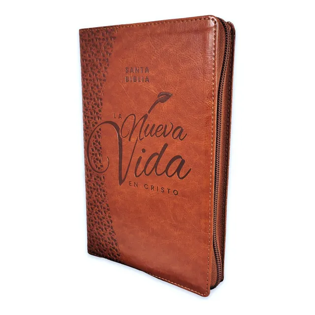 Biblia La Nueva Vida En Cristo Nvi, Imitación Piel Marrón
