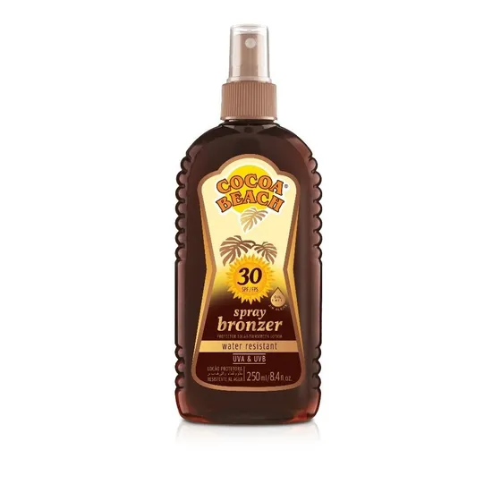 Protector Solar Fps30 Cocoa Beach Bronzer Spray Oil Free