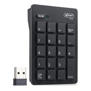 Teclado Numérico Sem Fio Para Notebook Wireless 2.4ghz Usb Teclado Numérico Sem Fio Para Notebook Wireless 2.4ghz Usb