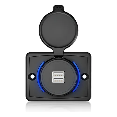 Adaptador Usb Tomada Carregador Veicular Van Caminhão 12 24v