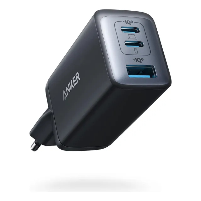 Anker Cargador 735 Carga Rápida 65w, 3 Puertos, Tamaño Chico