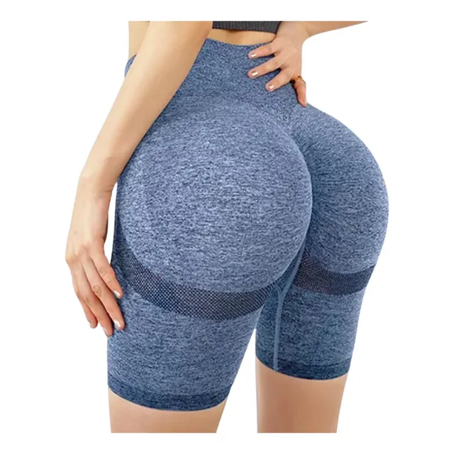 Licra Deportiva, Shorts De Yoga Sin Costura Elevanta Glúteo