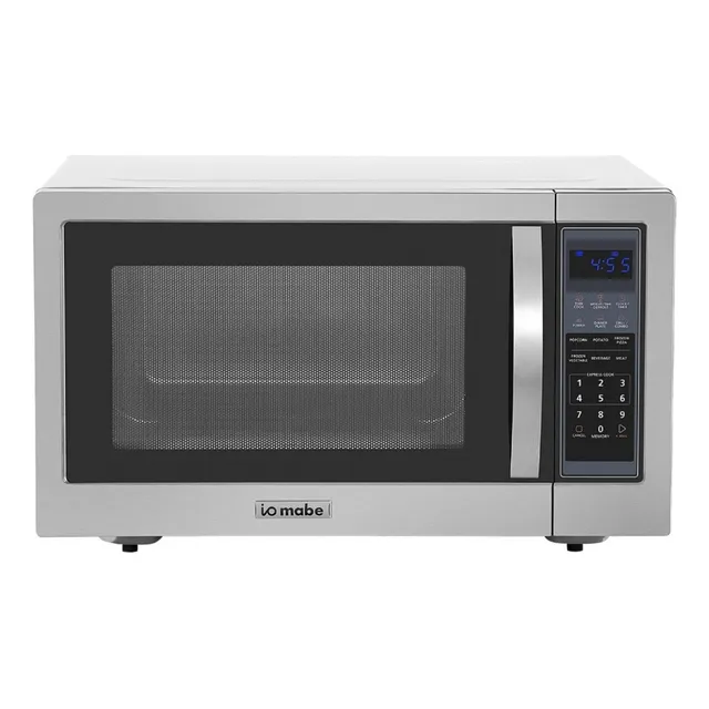 Horno De Microondas Grill IO Mabe IO160MDI Acero Inoxidable 1.6 Ft³ 45.3L 120V De Mesa Electrico Estante Plato