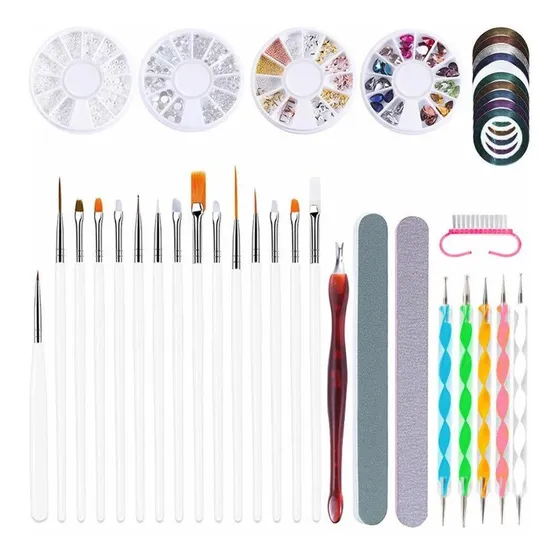 Tips Liquido Para Uña Acrilico Kit Herramienta Arte