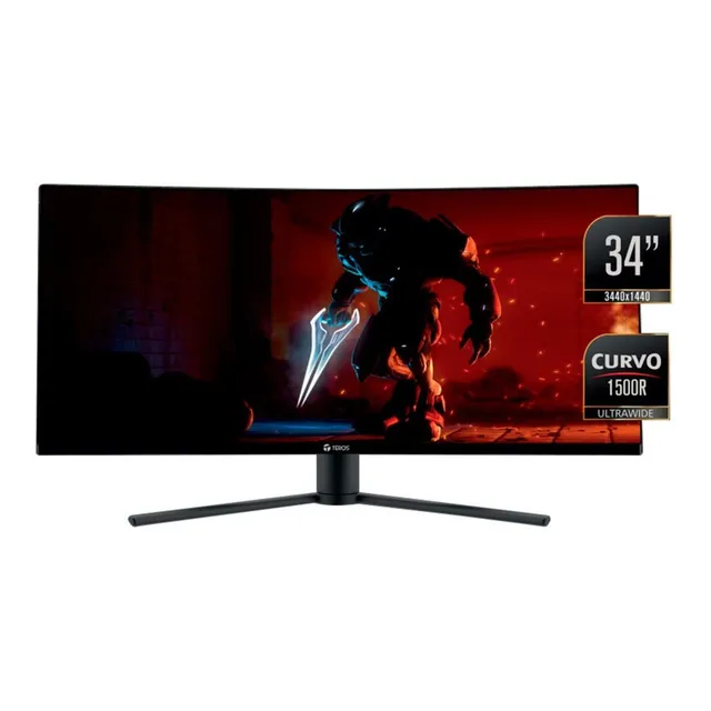 Monitor Teros Te-7250 Curvo 34' 144hz 4ms 2k Va Ultrawide