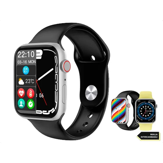 Reloj Mistral Smartwatch Redes Pantalla Curva Malla Doble Bt