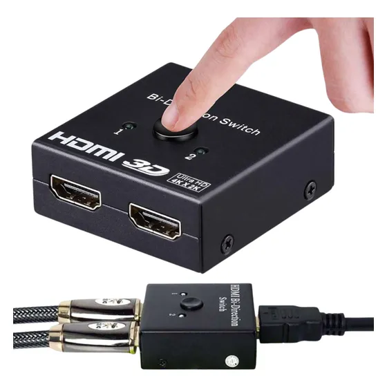 Splitter Switch Divisor Hdmi 1x2 2x1 Bidirecional Full Hd 4k