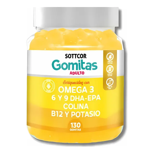Omega 3, 6 Y 9 Dha-epa Gomitas Sottcor X 130 Unid