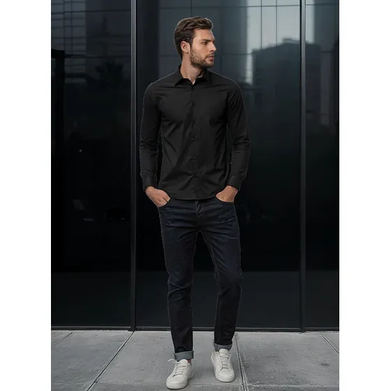 Camisa Chevignon 6108002 Negro