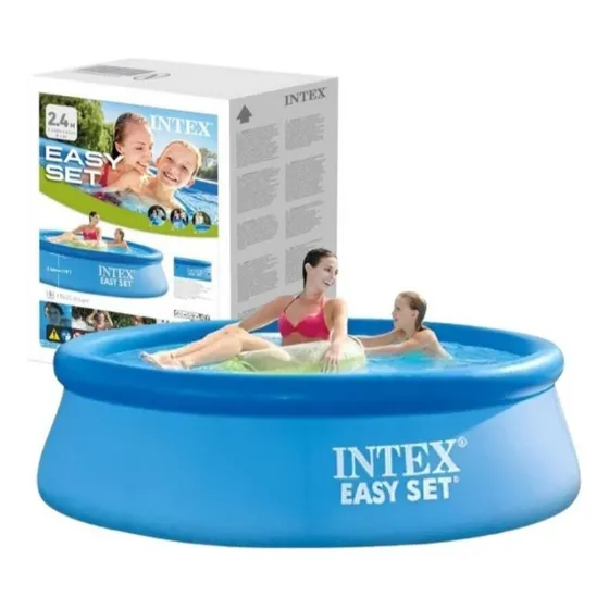 Piscina Inflable Intex 2.44m X 61cm Easy Set Familiar