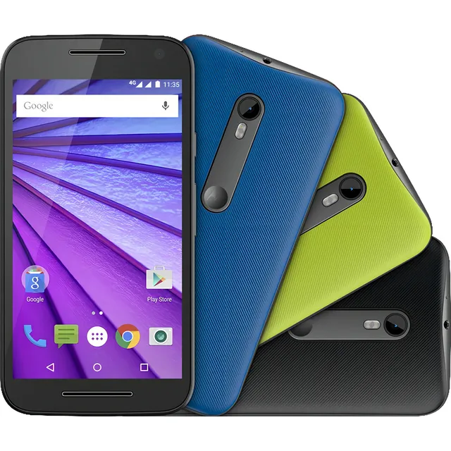 Moto G (3rd Gen.) Colors Edition HDTV Dual SIM 16 GB preto/azul/verde 1 GB RAM - Excelente (Recondicionado)