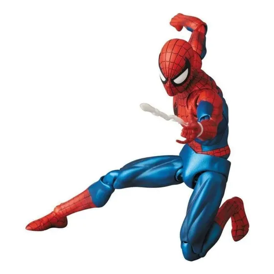 Spiderman Mafex 075 Con Imanes Y Base 16 Cm Multiarticulado